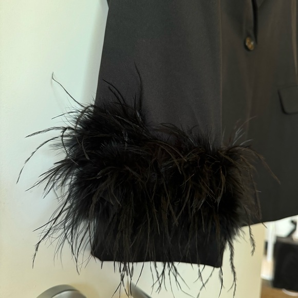 Peppermayo Shake It Off Feather Blazer - Night - Picture 4 of 11